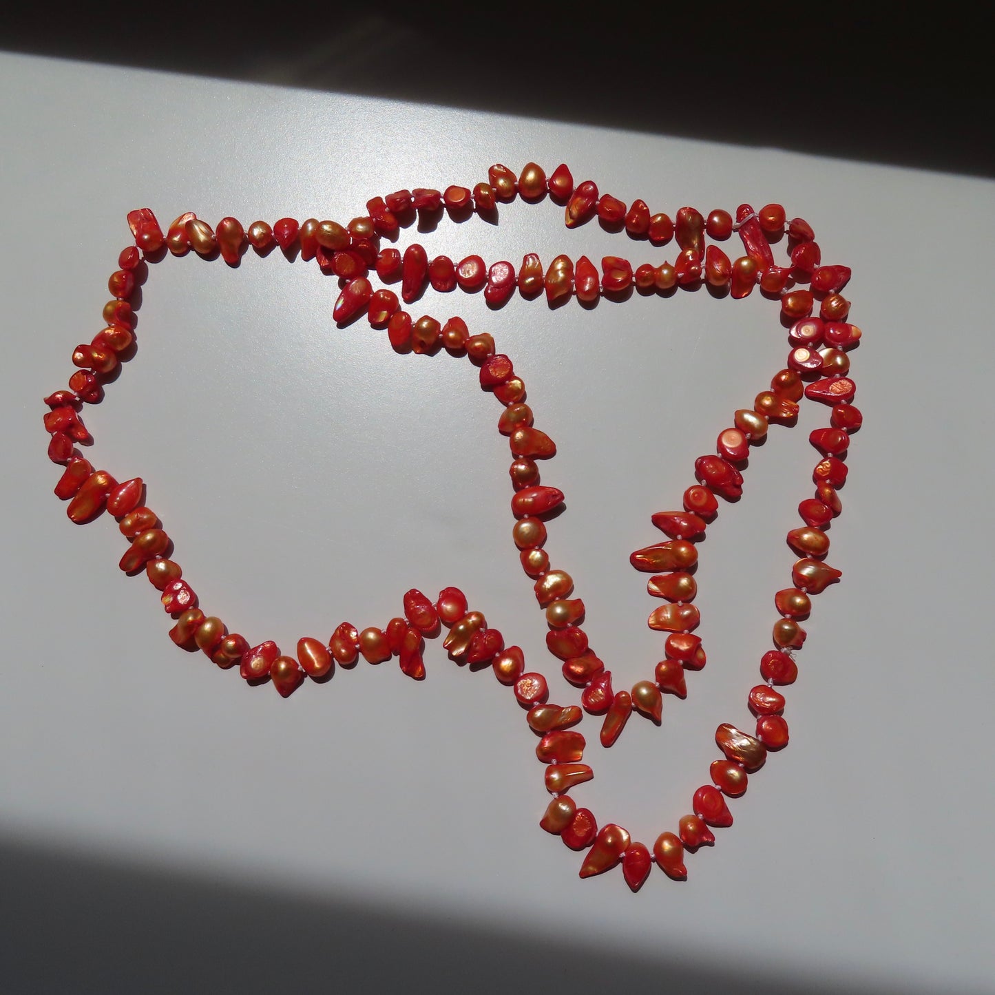 COLLAR DE PIEDRAS NARANJA